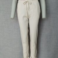 Pantalon avec cordon creme