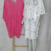 Robe de plage en dentelle blanc
