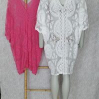 Robe de plage en dentelle blanc