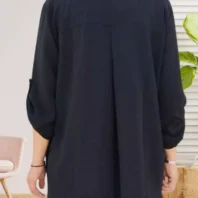 Tunique avec collier noir femme TU vue dos