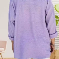 tunique effet gaufré avc collier parme vue dos