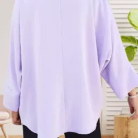 Tunique unie avec collier, parme, femme, vue dos