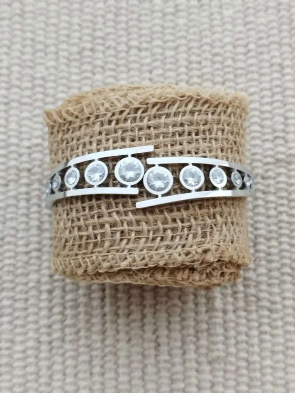 bracelet-acier-argent-strass