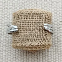 bracelet manchette acier argenté