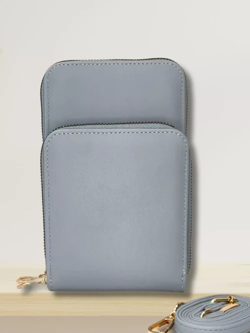 mini sac bleu vue de face
