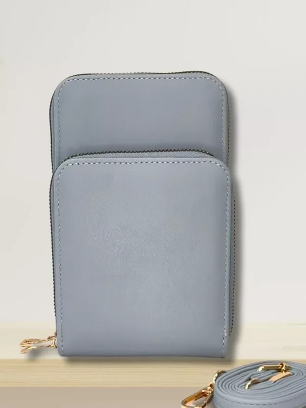 mini sac bleu vue de face