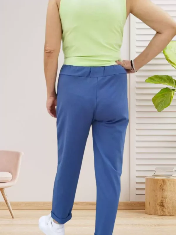 pantalon-de-survetemnt-leger-bleu-ds Pantalon de survêtement léger bleu femme vue dos