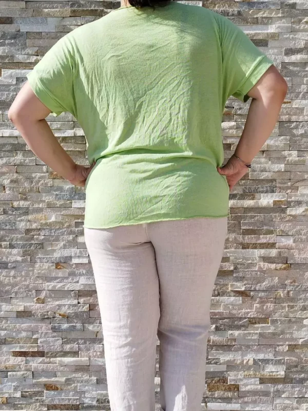 t-shirt-love-yourself-tu-vert-anis-dos2 T-shirt love Yourself TU vert anis