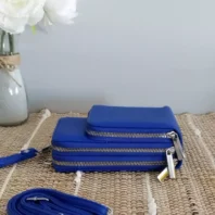 Sac 3 poches bleu électrique