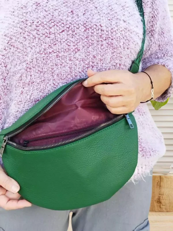 sac-banane-sangle-bicolore-vert-dint Sac banane sangle bicolore vert femme