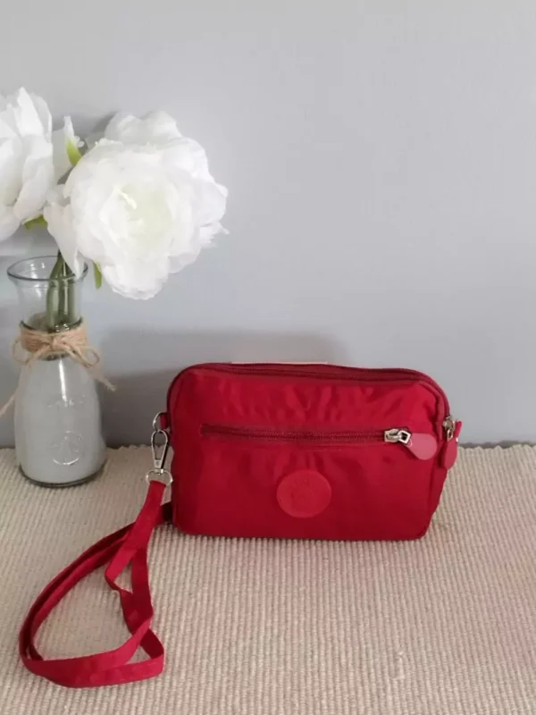 sac bandoulière 4 poches rouge