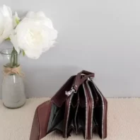 Sac porte téléphone 3 poches marron
