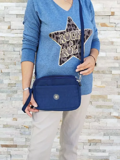 Sac multi poches bleu foncé