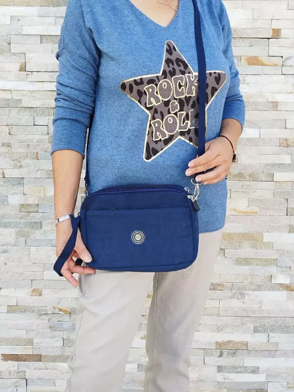 Sac multi poches bleu foncé
