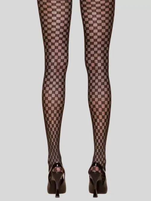 Collant à damiers Beth Gabriella pour femme