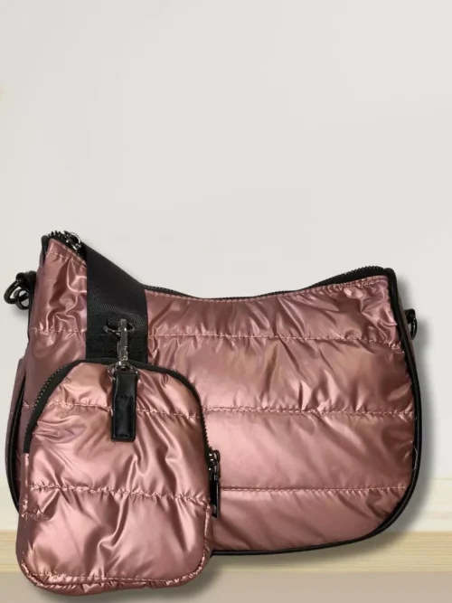 sac à main matelassé rose pour femme