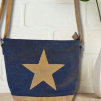 Sac à bandoulière étoile noir vue devant