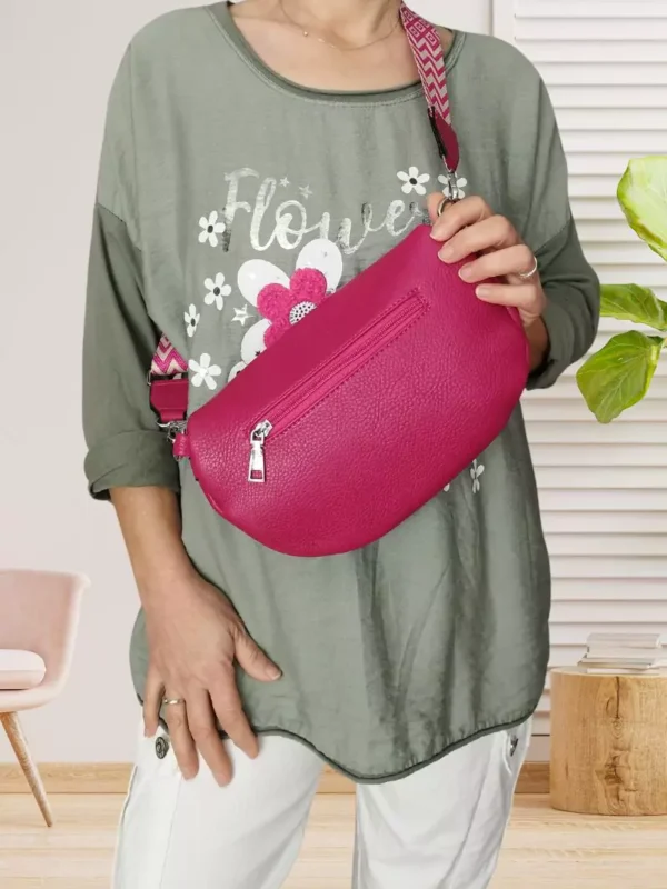 sac-banane-avec-bandouliere-bicolore-rose-fuchsia-ds Sac banane avec bandoulière bicolore rose fuchsia vue dos