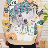 Veste imprimée Dog femme vue dos