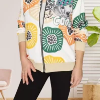 Veste imprimée Dog femme vue de face