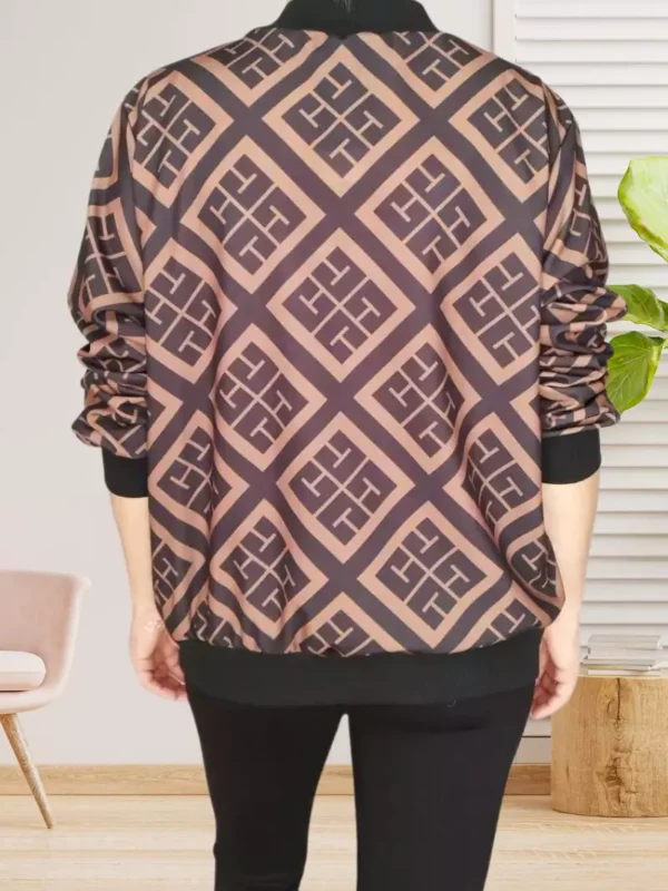 veste-imprimee-losanges-ds Veste imprimée losanges femme vue dos
