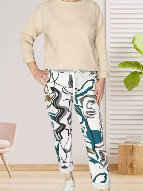 pantalon-de-survetement-imprime-visage-dv Pantalon de survêtement imprimé visage femme vue devant