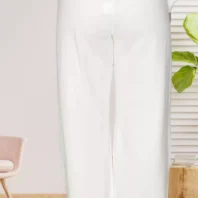 Survêtement 2 pièces blanc crème femme vue dos
