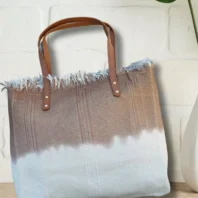 Sac fourre-tout Summer marron brun femme vue dos