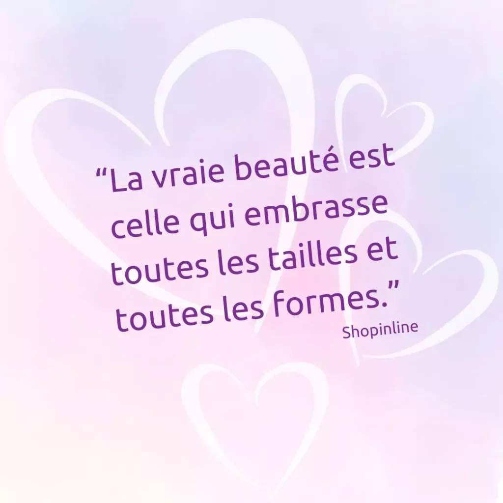 citation pour le blog mode féminine et body positive de shopinline